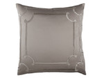 Lili Alessandra Vendome Euro Pillow - Taupe Silk & Sensibilty with Fawn Velvet