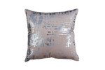 Lili Alessandra Moderne Square Pillow - Blush Velvet / Platinum Foil