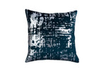 Lili Alessandra Moderne Square Pillow - Midnight Velvet / Platinum Foil