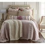 Amity Home Kent Linen Bedspread - Lavender/Natural