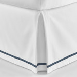 Peacock Alley Pique Tailored Bed Skirt - Navy