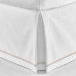 Peacock Alley Pique Tailored Bed Skirt - Linen