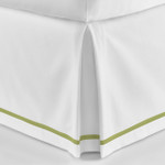 Peacock Alley Pique Tailored Bed Skirt - Green