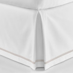 Peacock Alley Pique Tailored Bed Skirt - Flint