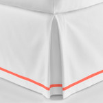 Peacock Alley Pique Tailored Bed Skirt - Coral