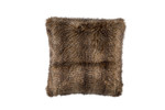 Lili Alessandra Chestnut Fur Square Pillow