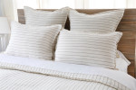 Pom Pom at Home Blake Linen Duvet Cover - Cream/Grey