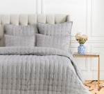 Elisabeth York Tinsley King Quilt - Grey