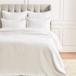 Elisabeth York Ellis Queen Duvet Cover - White