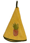 Provence Pineapple Round Terrycloth Towel - Yellow