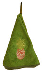 Provence Pineapple Round Terrycloth Towel - Green