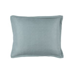 Lili Alessandra Gia Standard Pillow - Blue Cotton & Silk