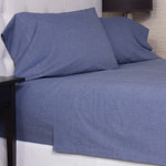 Amity Home Chambray Sheet Set - Blue