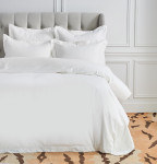 Elisabeth York Hemstitch Duvet Cover - White