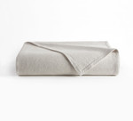 DownTown Company Herringbone Blanket -  Taupe/White 