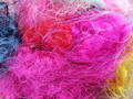 Sari Silk Fibre, Dyed - Multicolour
