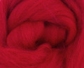 Corriedale Top, Dyed - Scarlet