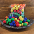De Witte Engel Felt Beads (18mm), Dyed - Bright