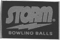 Storm Woven Bowling Towel - Navy/Grey