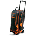 Brunswick Blitz 3 Ball Roller Bowling Bag - Black/Orange