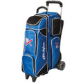 KR Strikeforce Royal Flush 4X4 Roller Bowling Bag - Royal/Black