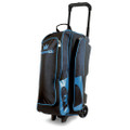 Brunswick Blitz 3 Ball Roller Bowling Bag - Black/Blue