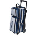 KR Strikeforce Konvoy 3 Ball Roller Bowling Bag - Navy/Silver