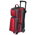 KR Strikeforce Konvoy 3 Ball Roller Bowling Bag - Red/Smoke