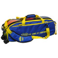 Vise Clear Top 3 Ball Tote Bowling Bag - Blue/Yellow
