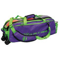 Vise Clear Top 3 Ball Tote Bowling Bag - Grape/Green