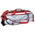Vise Clear Top 3 Ball Tote Bowling Bag - White/Red