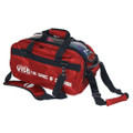 Vise Clear Top 2 Ball Tote "Roller" Bowling Bag - Red
