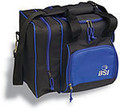 BSI Deluxe 1 Ball Bowling Bag - Black/Blue