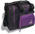 BSI Deluxe 1 Ball Bowling Bag - Black/Purple