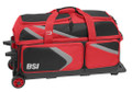 BSI Dash 3 Ball Roller Bag - Black/Red