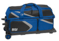 BSI Dash 3 Ball Roller Bag - Black/Blue