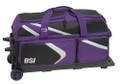 BSI Dash 3 Ball Roller Bag - Black/Purple