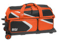 BSI Dash 3 Ball Roller Bag - Black/Orange