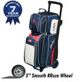 KR Strikeforce Royal Flush 3 Ball Roller Bowling Bag - USA