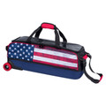 KR Strikeforce Fast Slim 3 Ball Tote Bowling Bag - American Flag