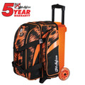 KR Strikeforce Cruiser Scratch 2 Ball Roller Bowling Bag - Orange