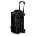 Storm Rolling Thunder 3 Ball Roller Bowling Bag - Checkered Black/Lime