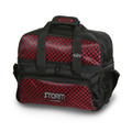 Storm 2 Ball Deluxe Tote Bowling Bag - Checkered Black/Red