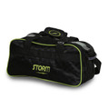 Storm 2 Ball Tote Bowling Bag - Checkered Black/Lime