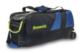 Quest 3 Ball Tote Bowling Bag - Black/Blue