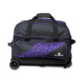 Brunswick Zone 2 Ball Roller Bowling Bag - Purple Prism