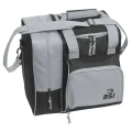 BSI Deluxe 1 Ball Bowling Bag - Black/Gray