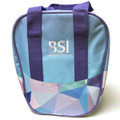 BSI Nova 1 Ball Bowling Bag - Purple/Pink Triangles Print