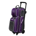 KR Strikeforce Royal Flush 3 Ball Roller Bowling Bag - Purple