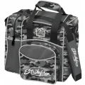 KR Strikeforce Flexx 1 Ball Tote Bowling Bag - Grey Camo/Smoke